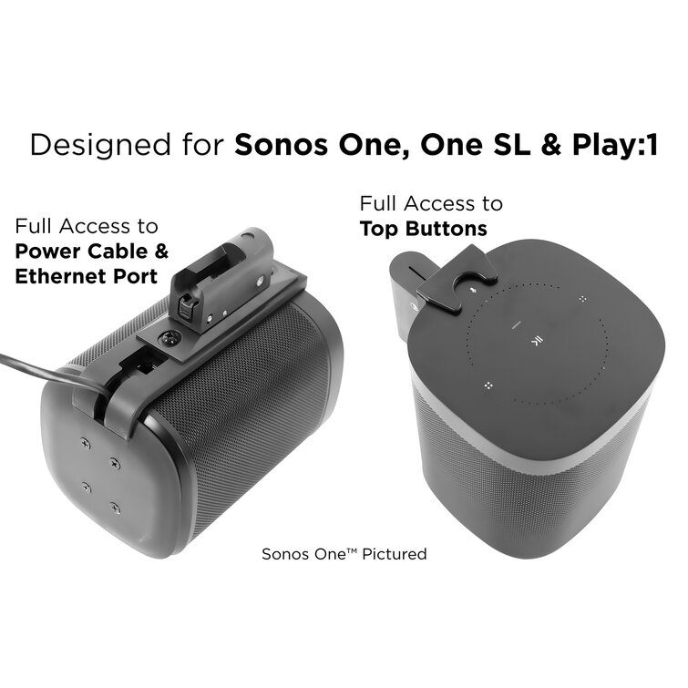 Mount-It Adjustable Speaker Wall Mount Compatible with SONOS One